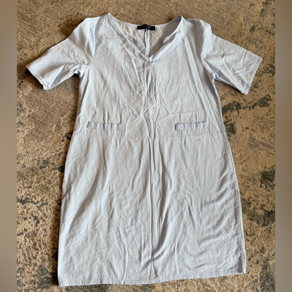 Zanzea Light Blue Mini Dress